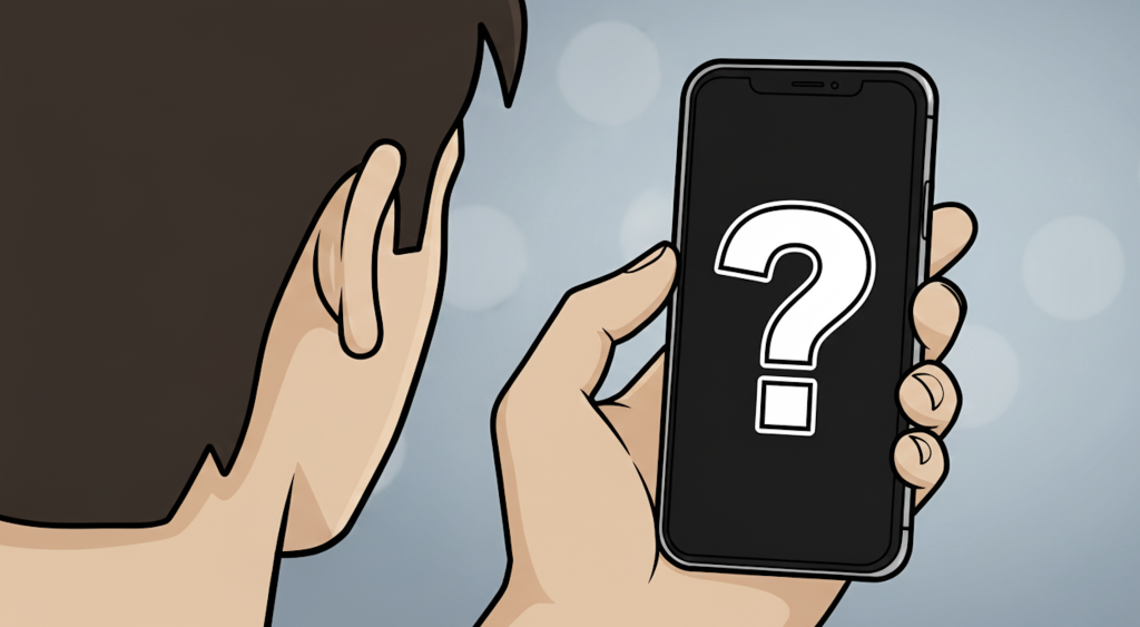 черный экран на айфоне