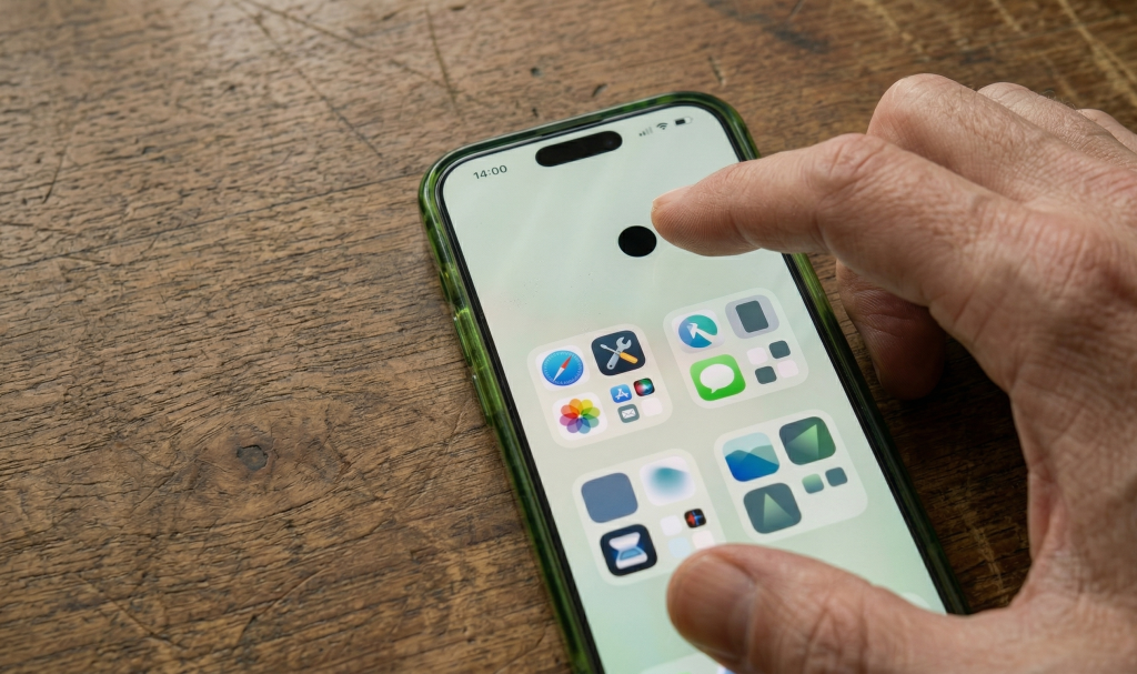 черное пятно на экране iPhone.png